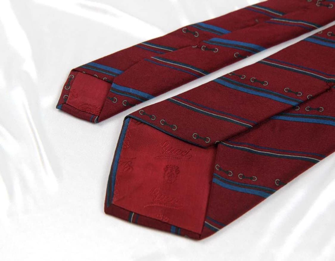 구찌 8.2cm 빈티지 B+등급 남자 명품 넥타이 상품이미지4