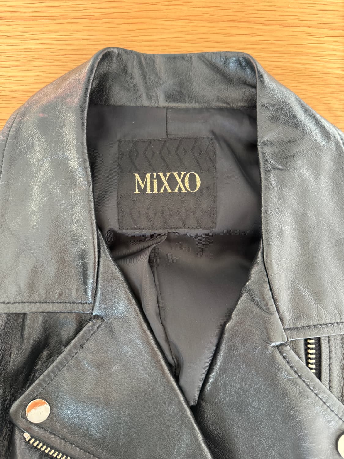 MiXXO 램스킨 레더 라이더자켓 상품이미지5