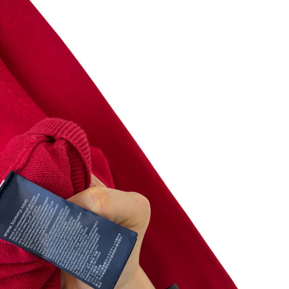 타미힐피거 코튼 린넨 니트 집업 상품이미지4