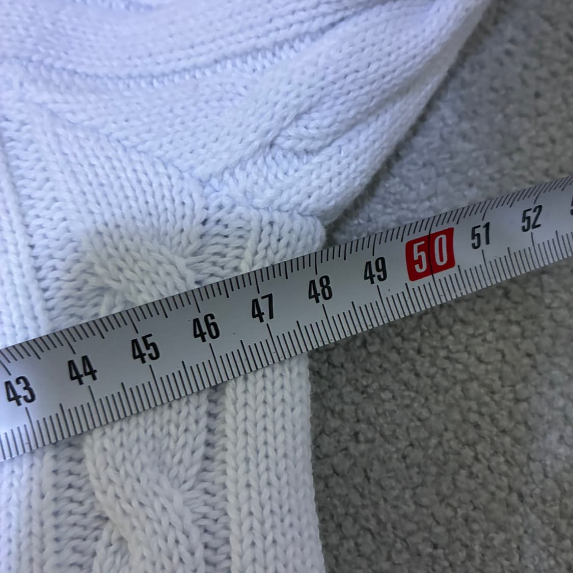 Polo 꽈배기니트 백멜란지 100 상품이미지4