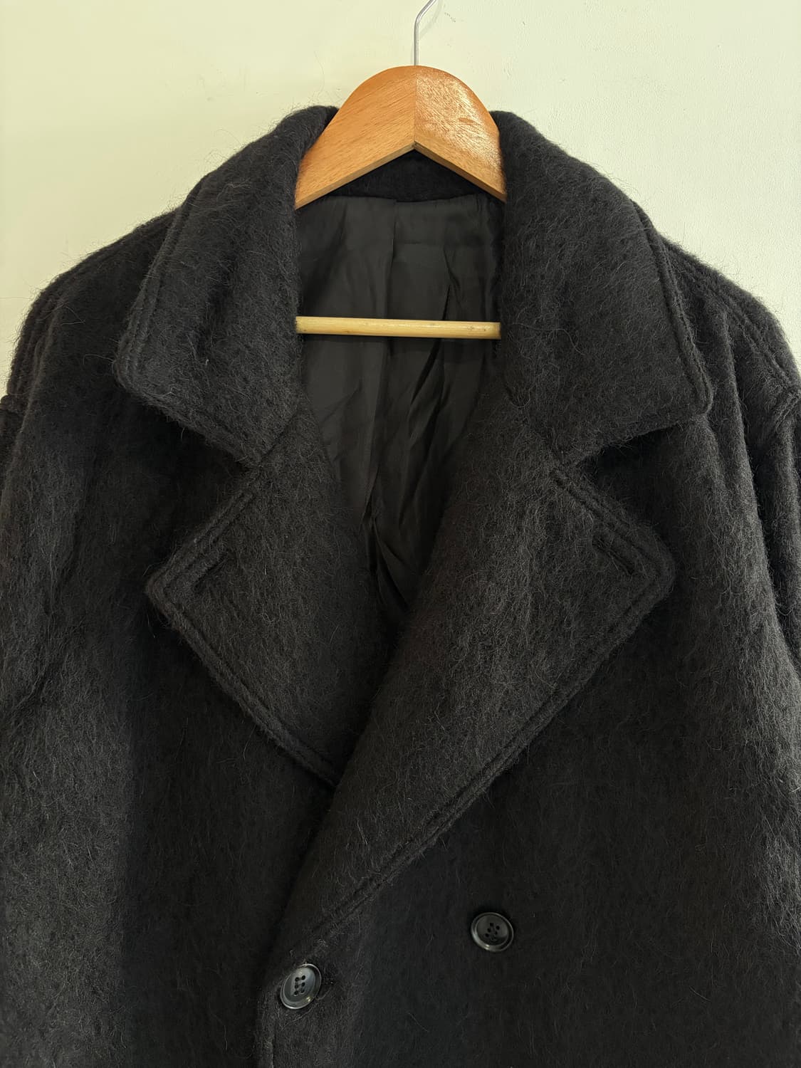 Stussy 스투시 모헤어 롱코트 L 상품이미지4