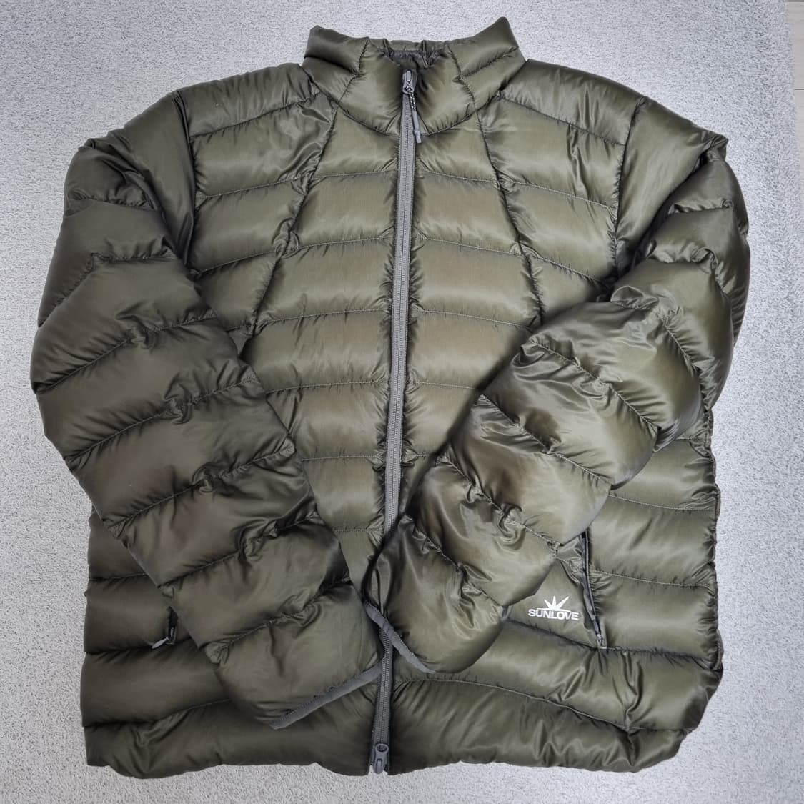 썬러브 경량패딩 차콜(카키) 상품이미지5