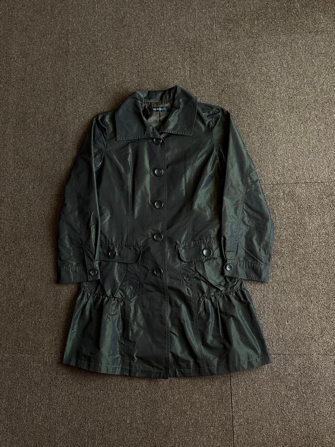 Renault 글로시 하이넥 트렌치 코트 상품이미지1