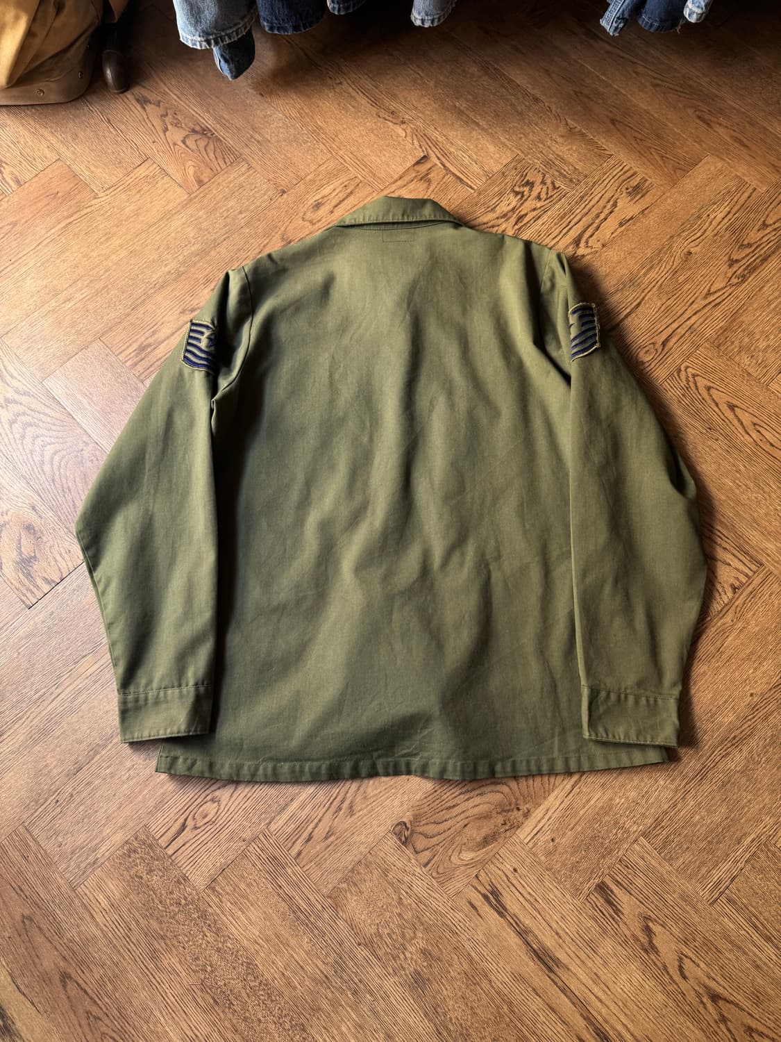 [L]70s 오리지널 U.S AIR FORCE OG-507 밀리터리 셔츠 상품이미지7