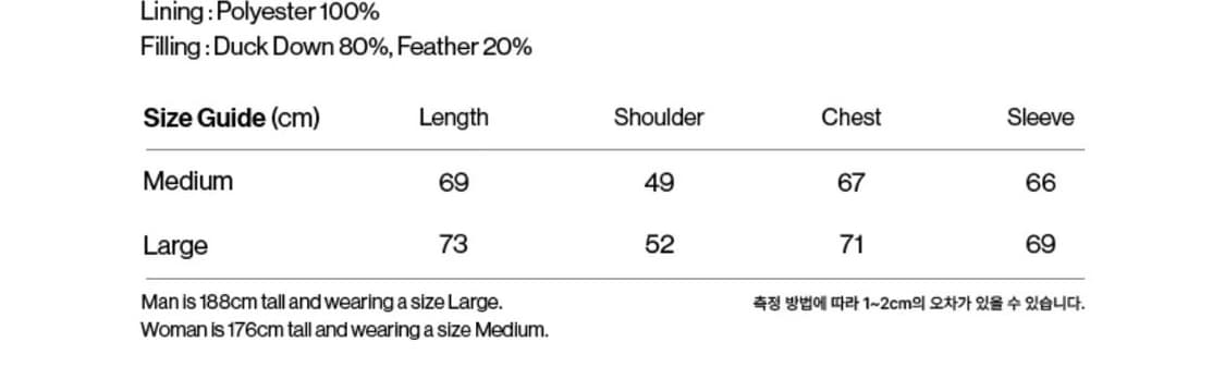 테켓 패딩 파란색 L size 새상품 상품이미지2