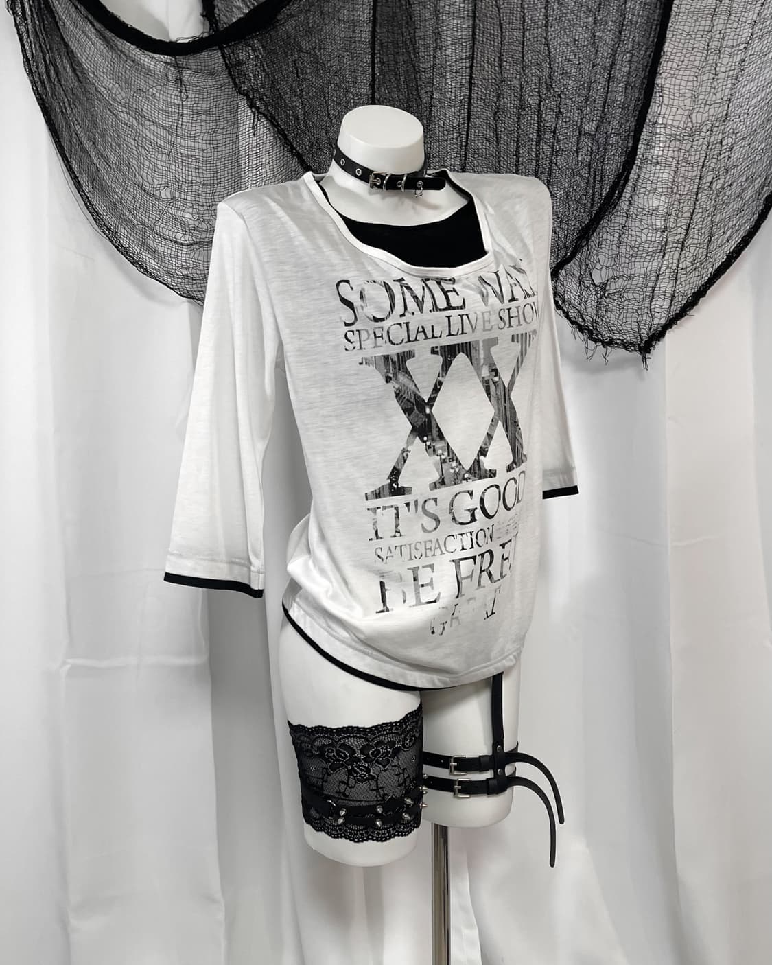white lettering t-shirt 상품이미지3
