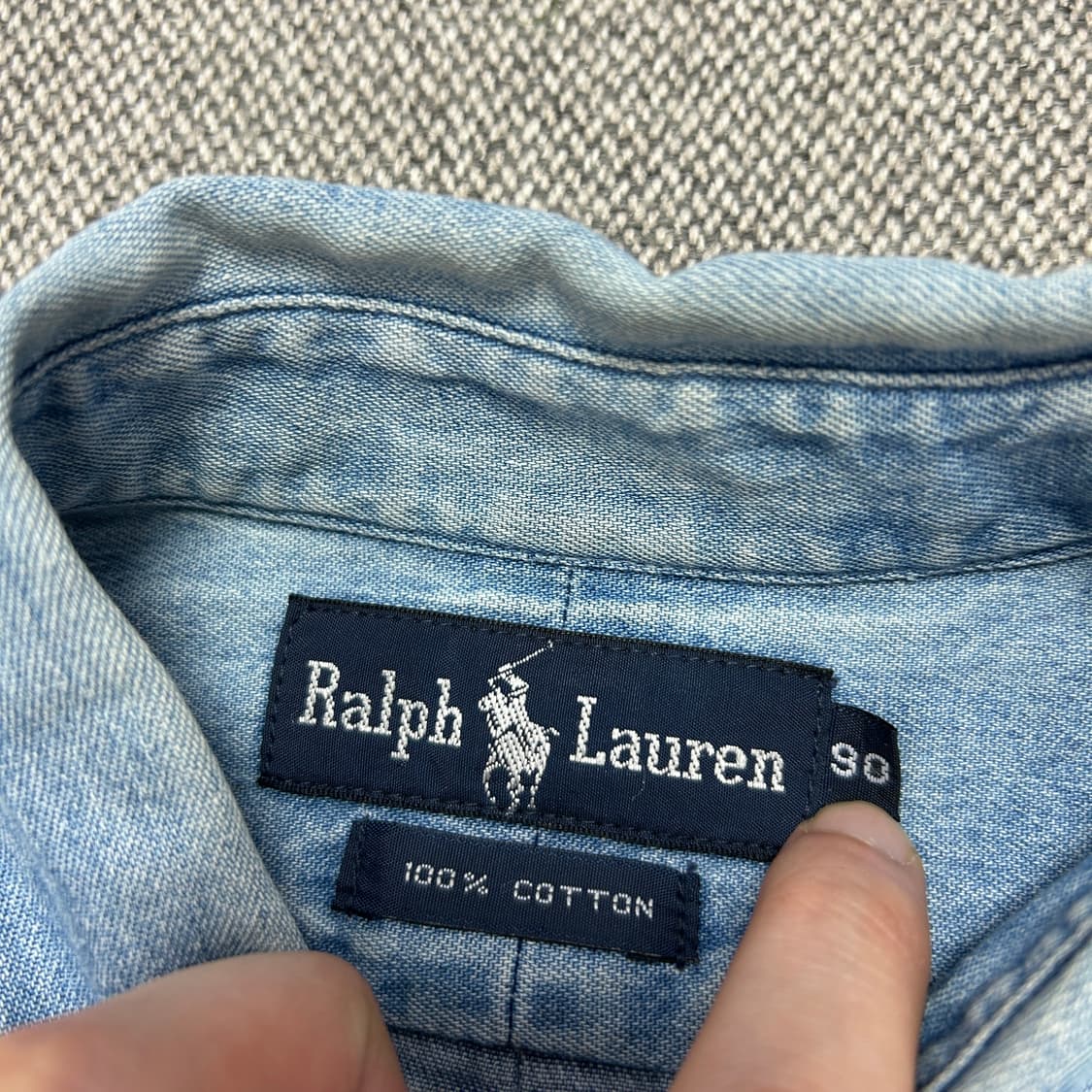 폴로 스몰포니 데님셔츠(90) 상품이미지2