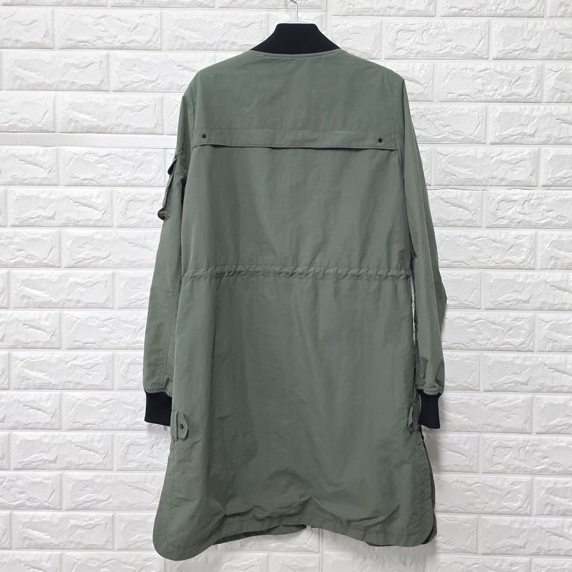 택포_ 에고이스트 레이스 롱 자켓 올리브 M 상품이미지4