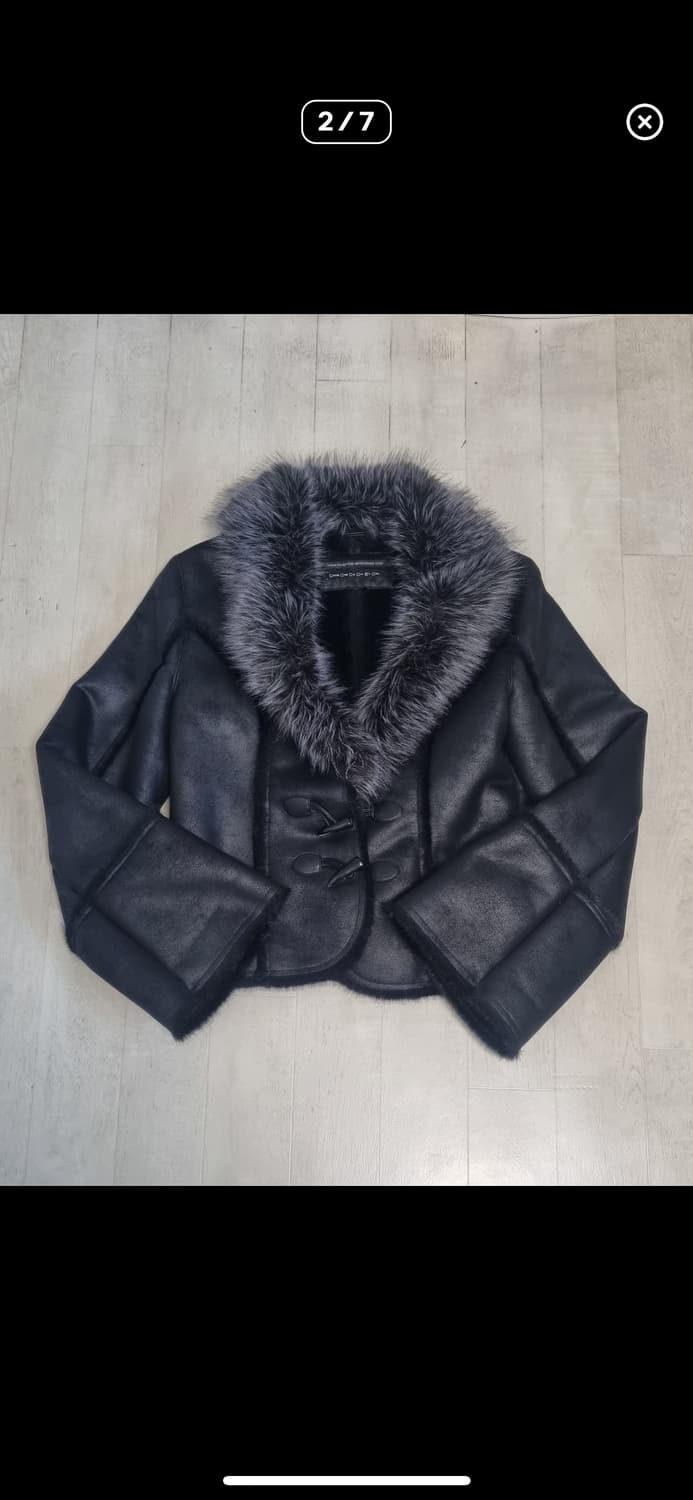 스컬프터 퍼자켓 블랙 상품이미지1