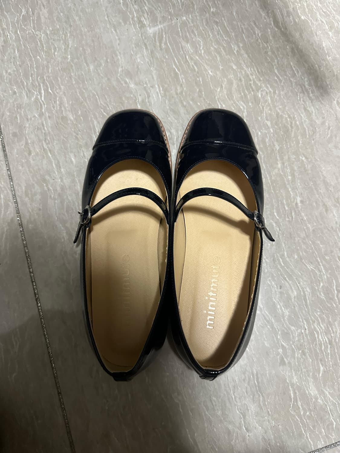 미닛뮤트 보우슈즈 에나멜 블랙 230 상품이미지2