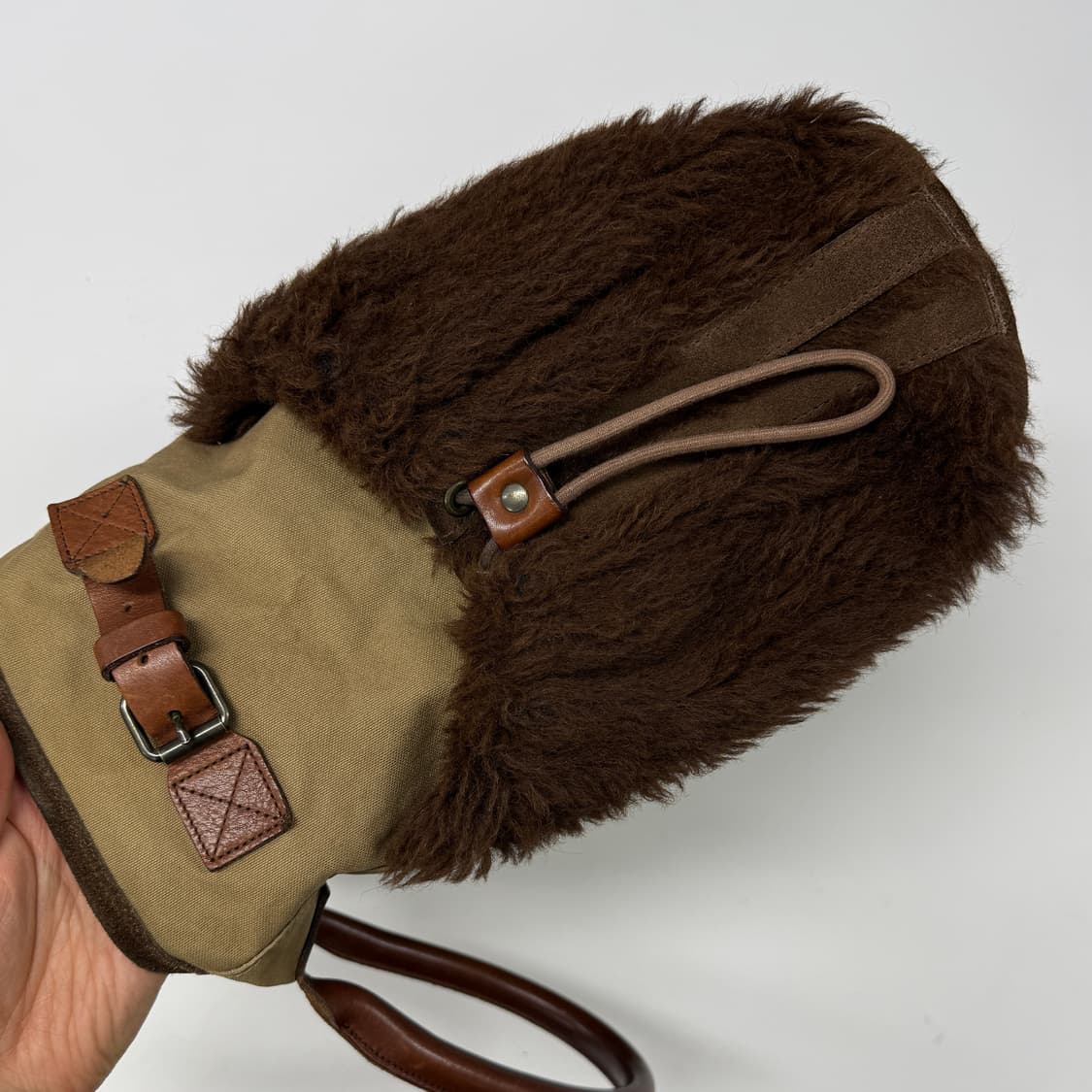Zucca canvas fur trimmed bag 상품이미지6