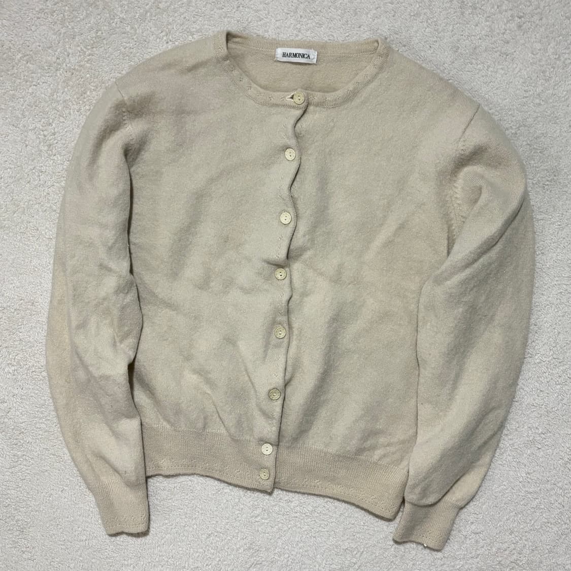 일본빈티지 harmonica 작사 딱붙 가디건 상품이미지1