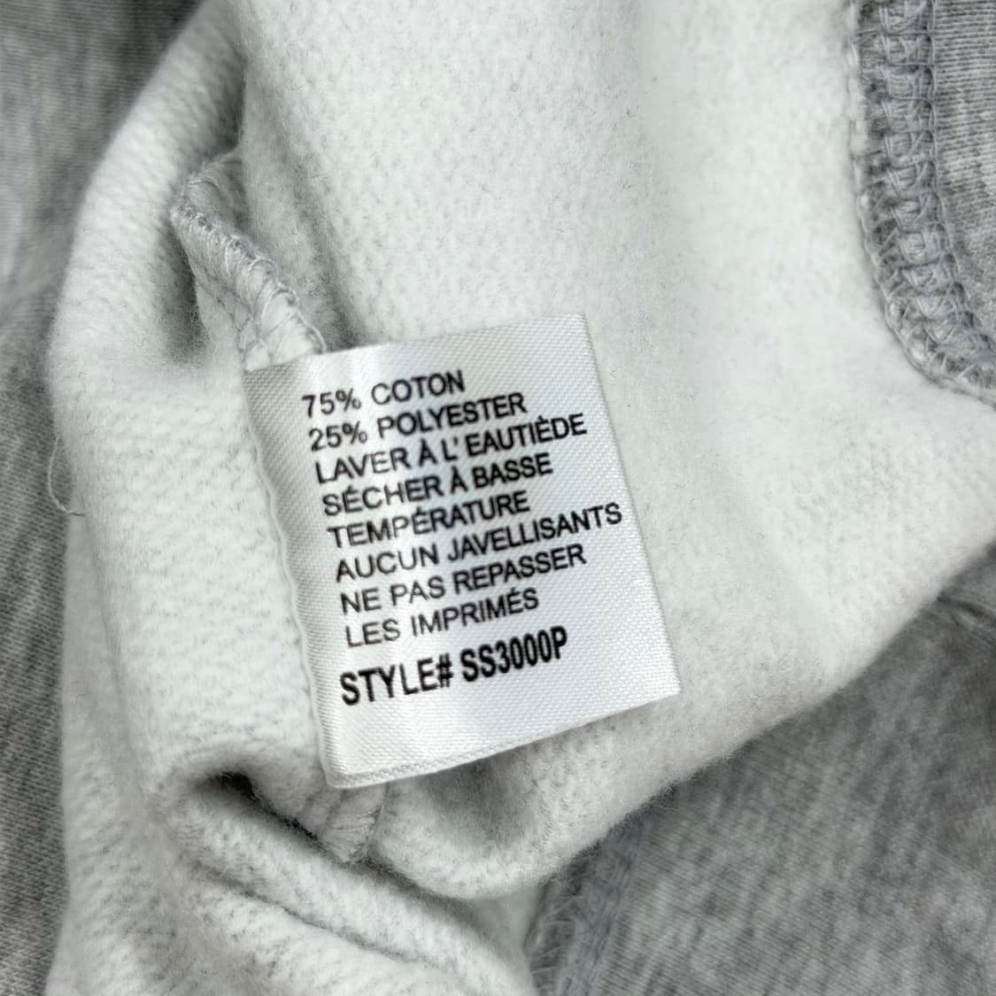 오베이 프린팅 기모 스웻셔츠 맨투맨 그레이 S 상품이미지4