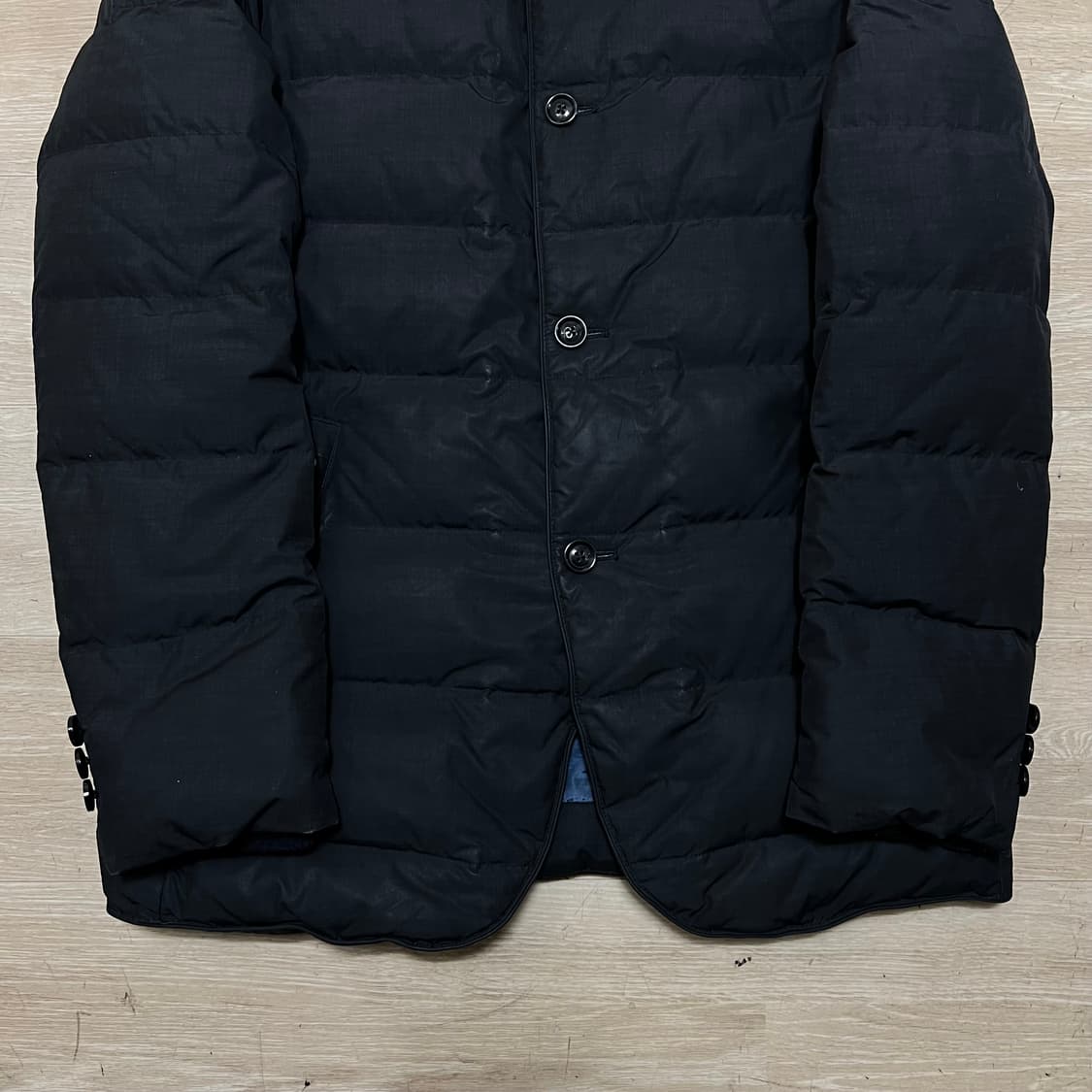 헨리코튼 다운 스탠드넥 와펜 숏 코트패딩 점퍼 [블랙] L/100 상품이미지3