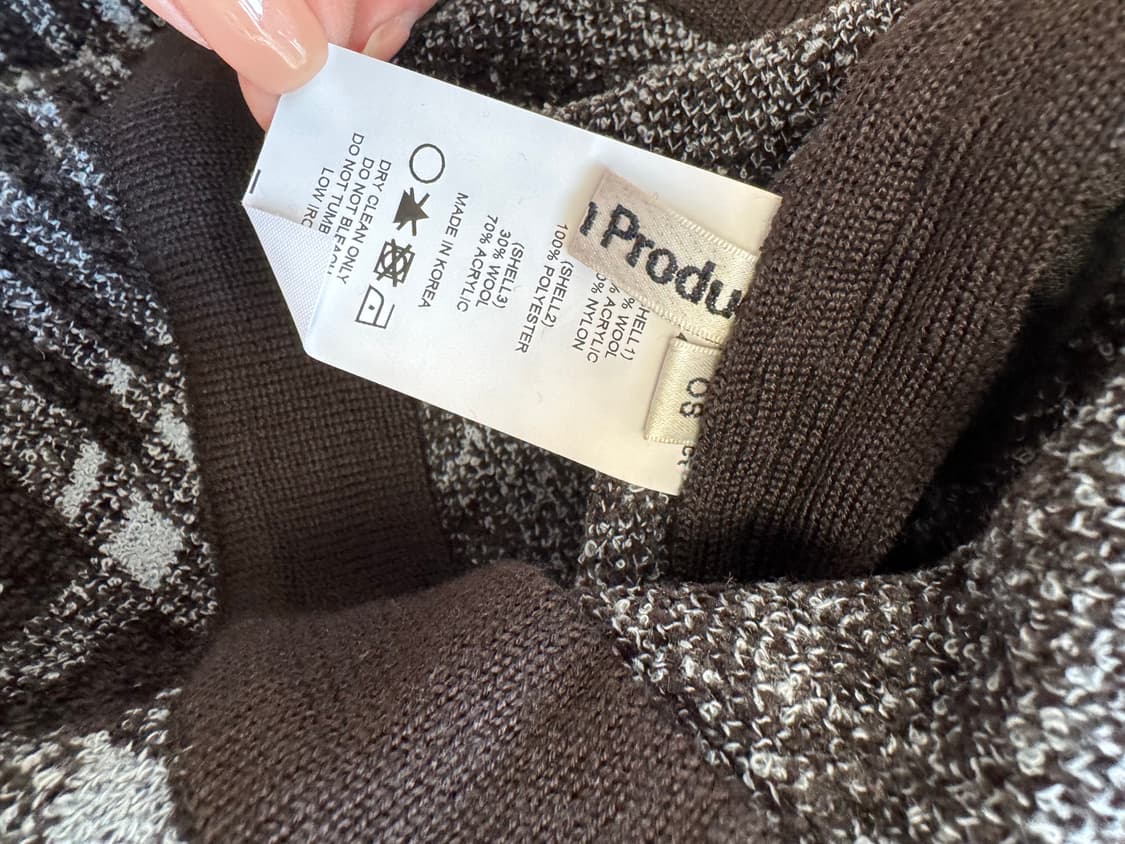 더오픈프로덕트 체크 니트 스커트 상품이미지6