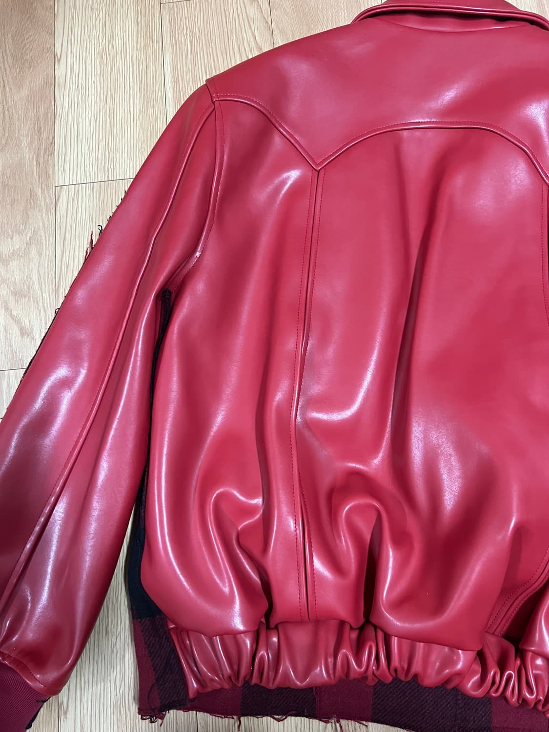 푸시버튼 반반포인트 자켓 상품이미지4