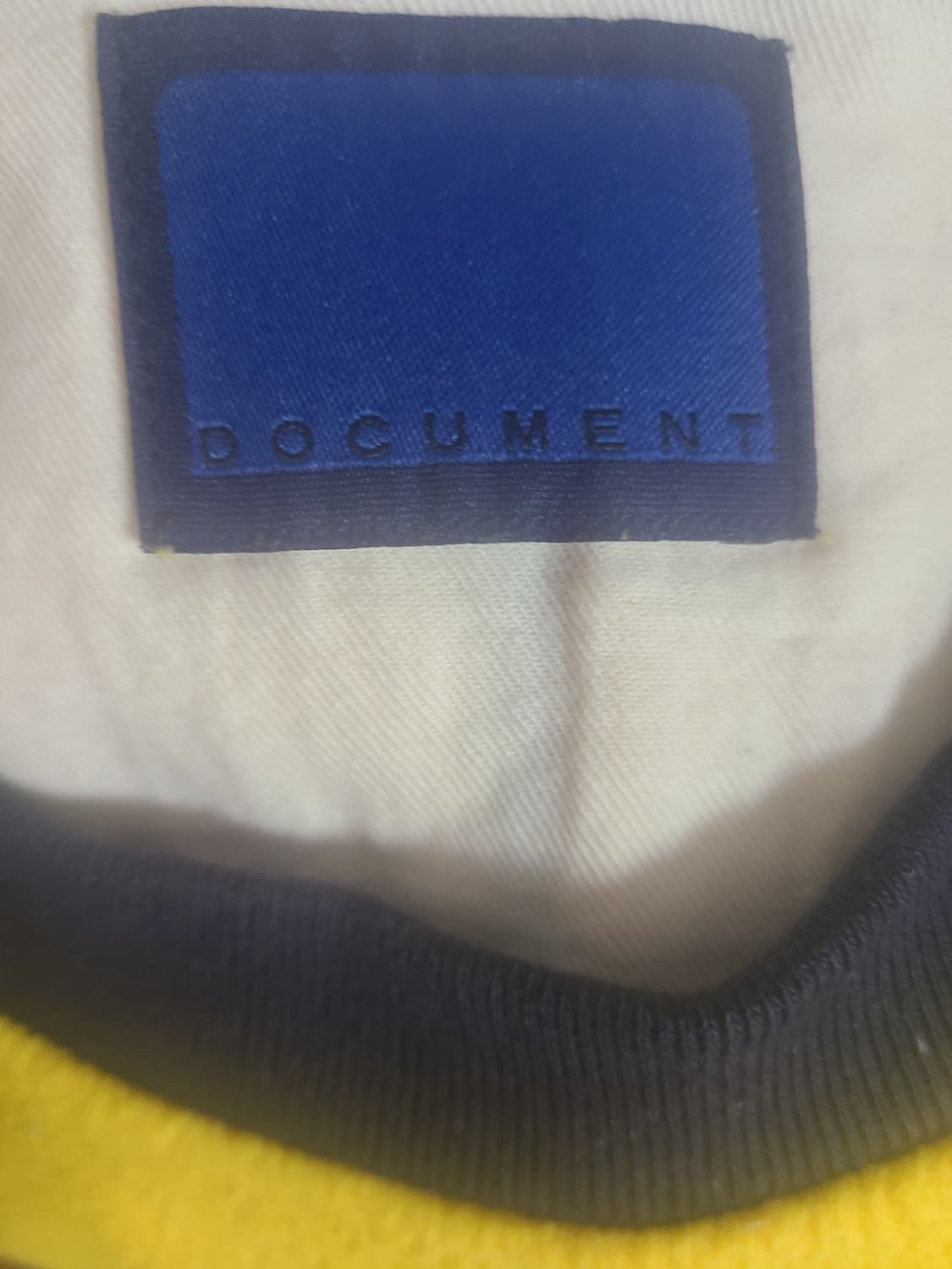 도큐먼트 라운드넥 폴라플리스 저지 옐로우 상품이미지6