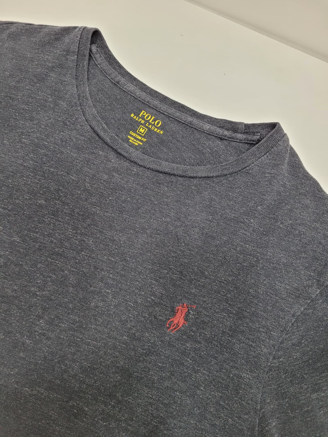 POLO 폴로 랄프로렌 레드 포니 커스텀핏 티셔츠  / 남 M 차콜
 상품이미지5