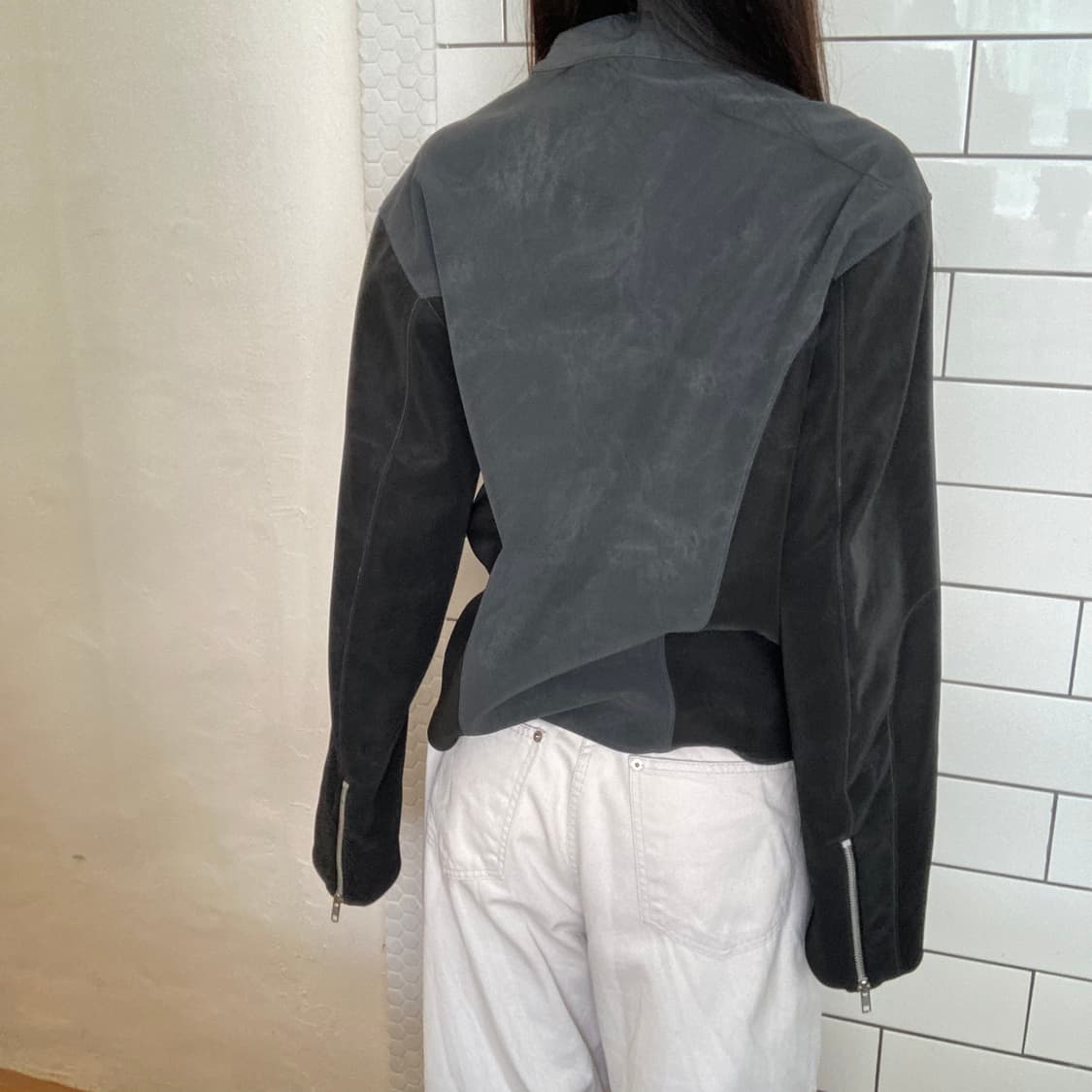 빈티지 워크 스타일 지퍼 자켓 상품이미지4