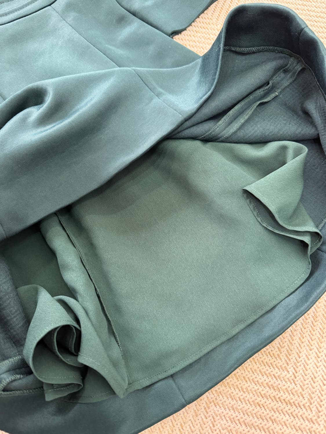 정품) 산드로 다크 그린 긴팔 원피스 2 상품이미지6