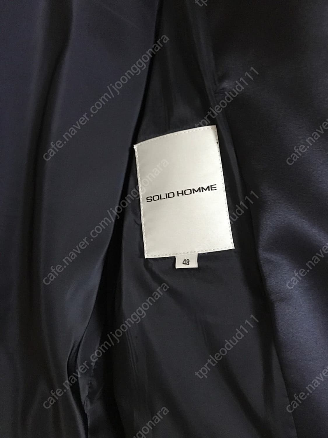 솔리드옴므 새틴 블루종 48 상품이미지3