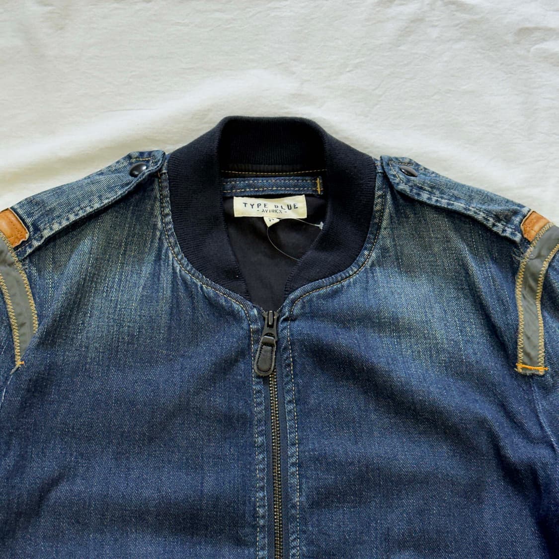 아비렉스 TYPE BLUE MA-1 데님 자켓 상품이미지2