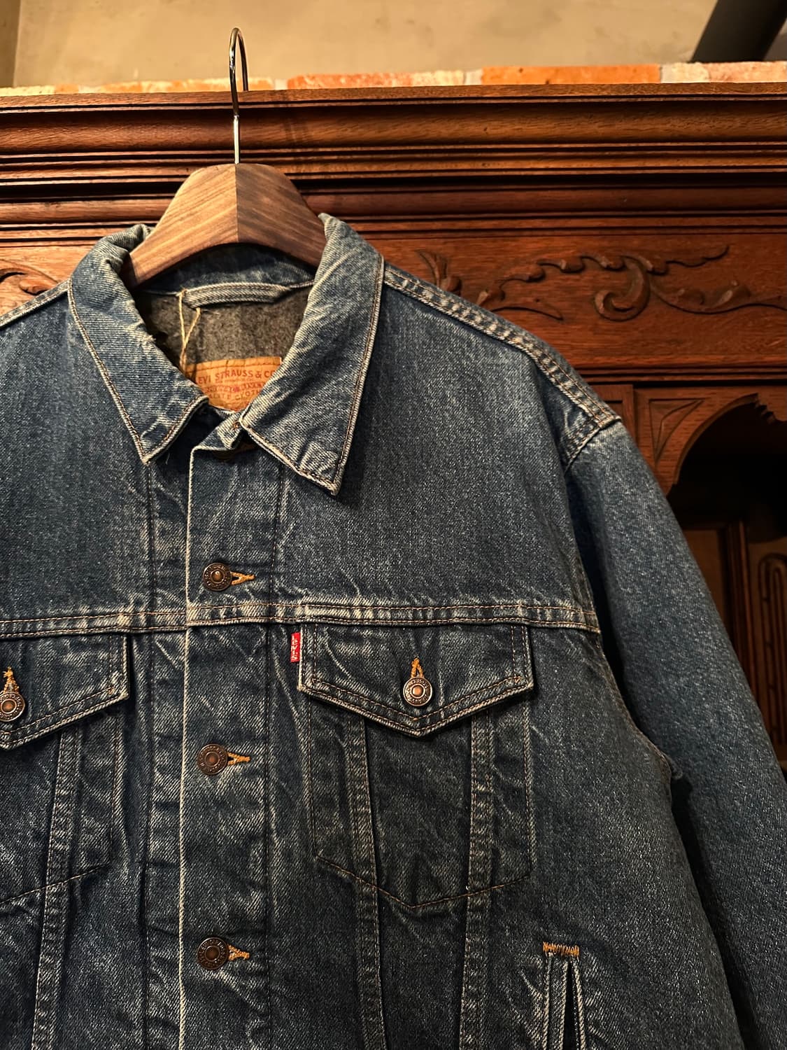 90s USA 빈티지 리바이스 70506 블랭킷 3세대 데님 자켓 상품이미지2