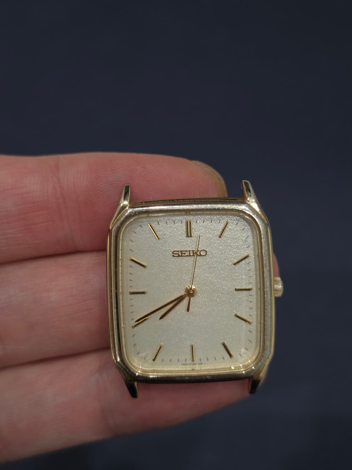 빈티지 세이코 탱크 금장 샌드다이얼 신품 스트랩 상품이미지4