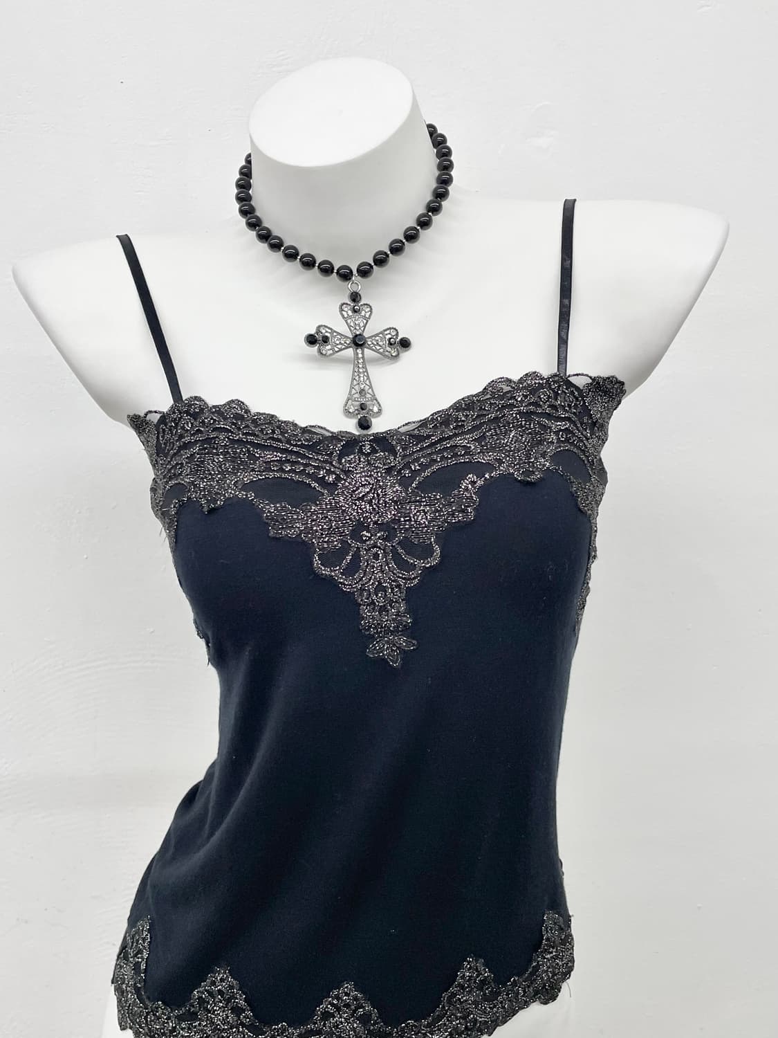 블랙 페어리 레이스 탑 상품이미지2