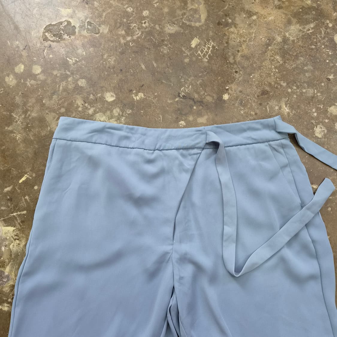 M) ZARA 자라 하이웨스트 벨티드 팬츠 바지 상품이미지5