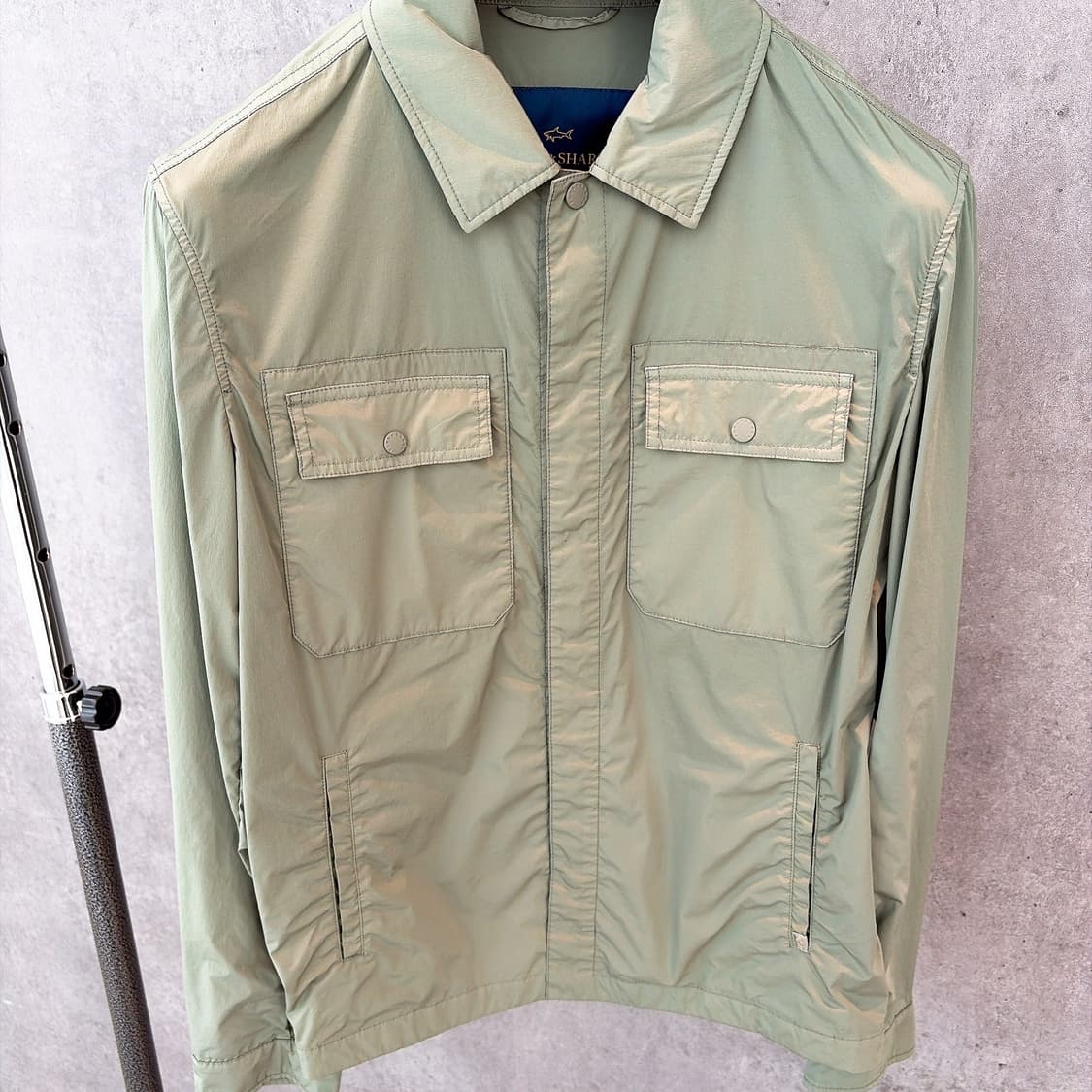 (정품/새상품) 폴앤샤크 남성 카키 경량 나일론 자켓 상품이미지2
