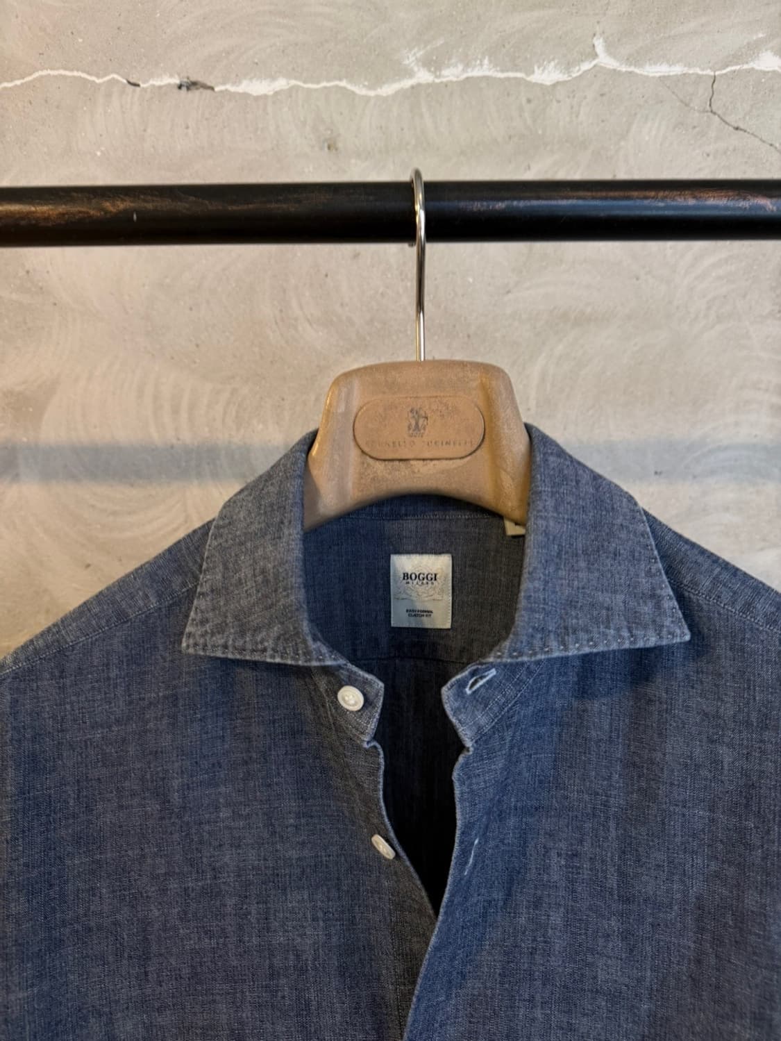 BOGGI 보기 샴브레이 셔츠 100 상품이미지3