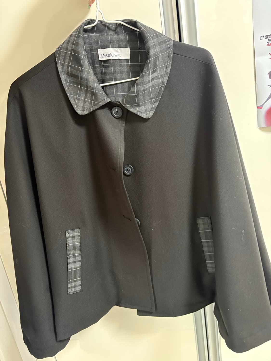 미세키서울 케이프 자켓 블랙  상품이미지2