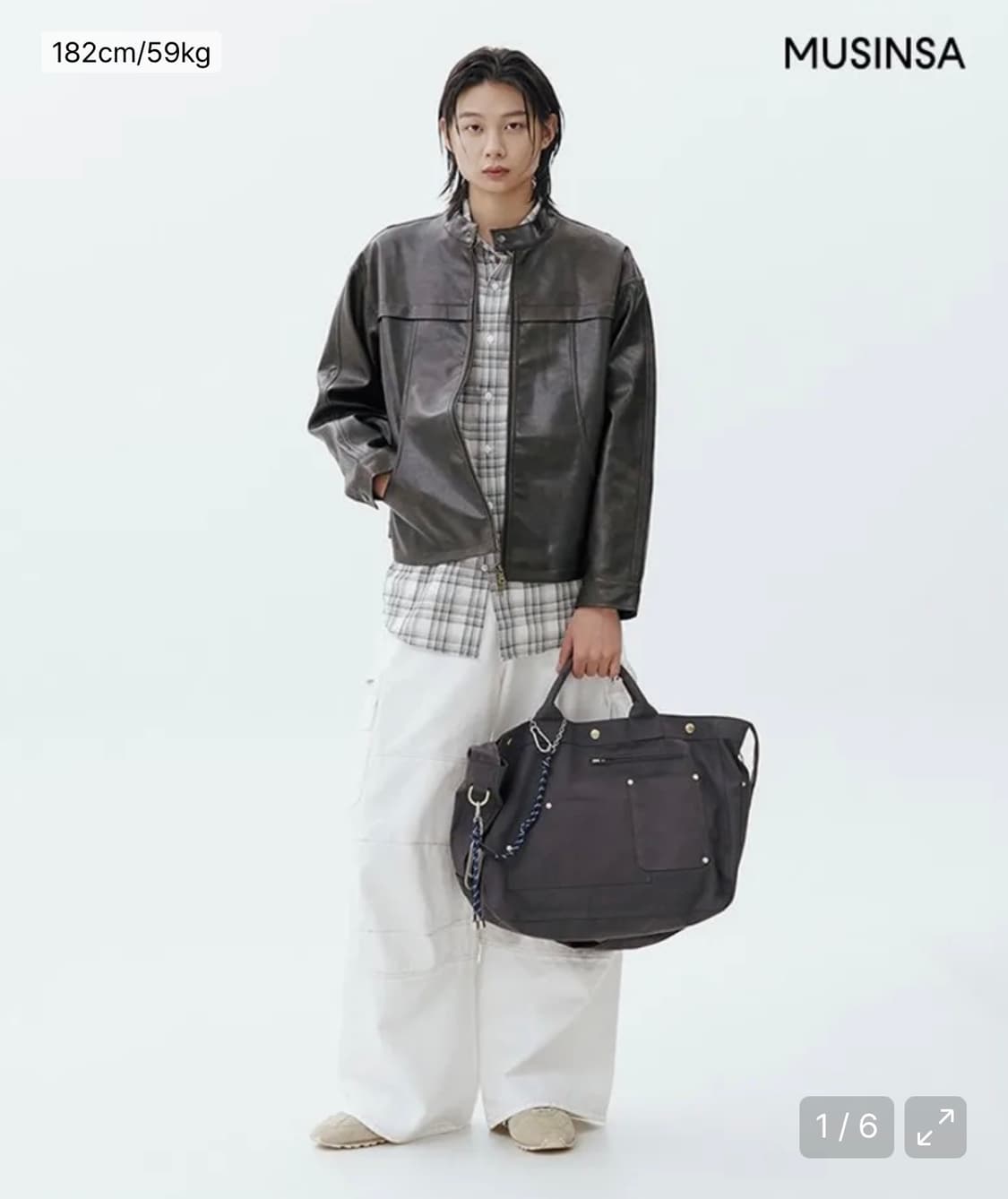 라퍼지스토어 무톤 디바이드 바이커 자켓_Cafe brown 상품이미지2