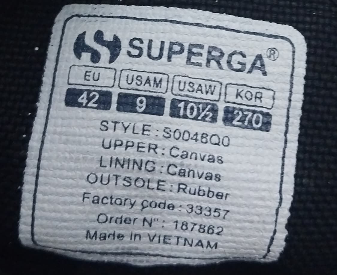 수페르가 스니커즈 270mm 상품이미지6