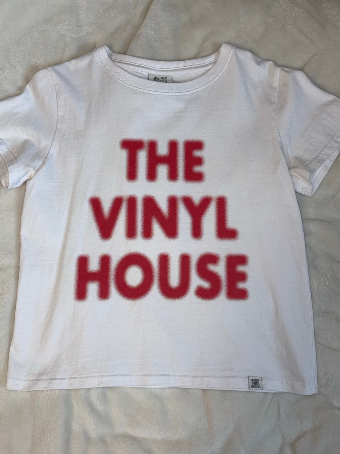 [더바이닐하우스] spray logo tee white S 상품이미지1