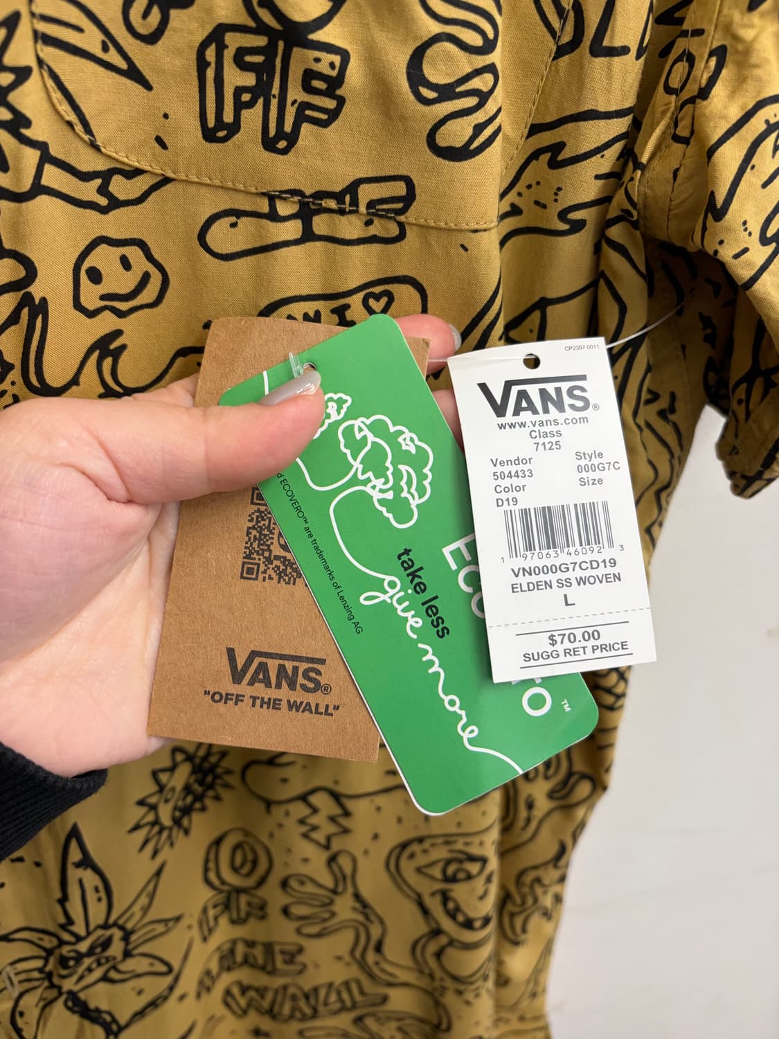 N274. 반스 반팔 셔츠 상품이미지3