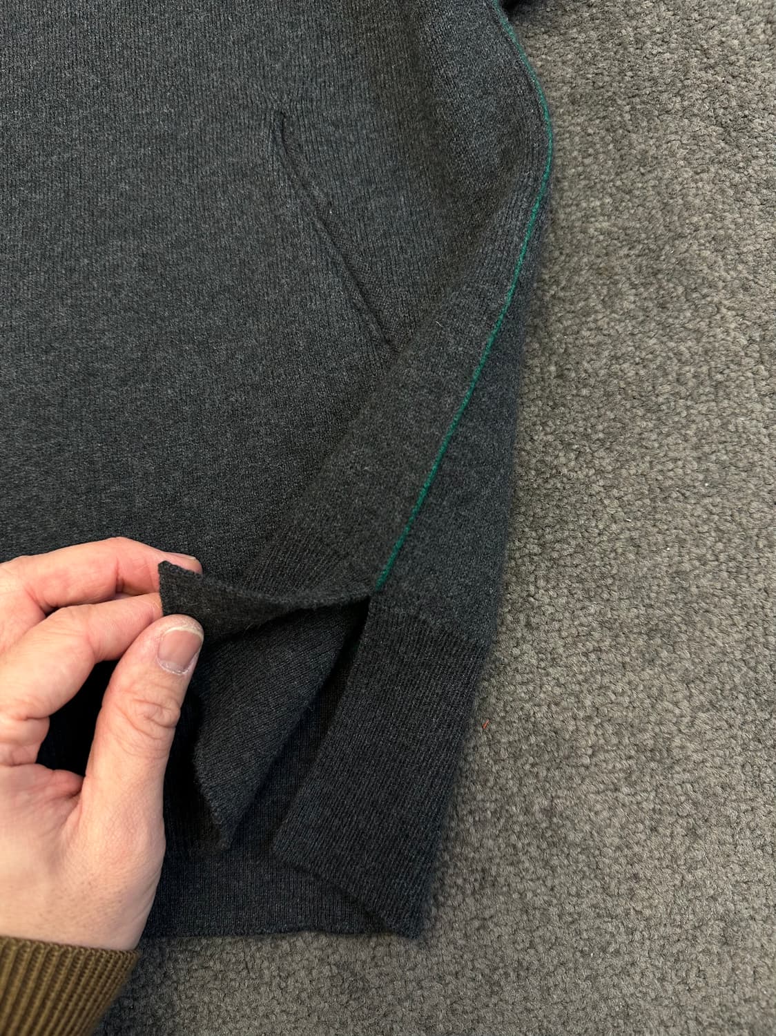 KUHO 쿠호 차콜 집업 가디건 S 상품이미지3