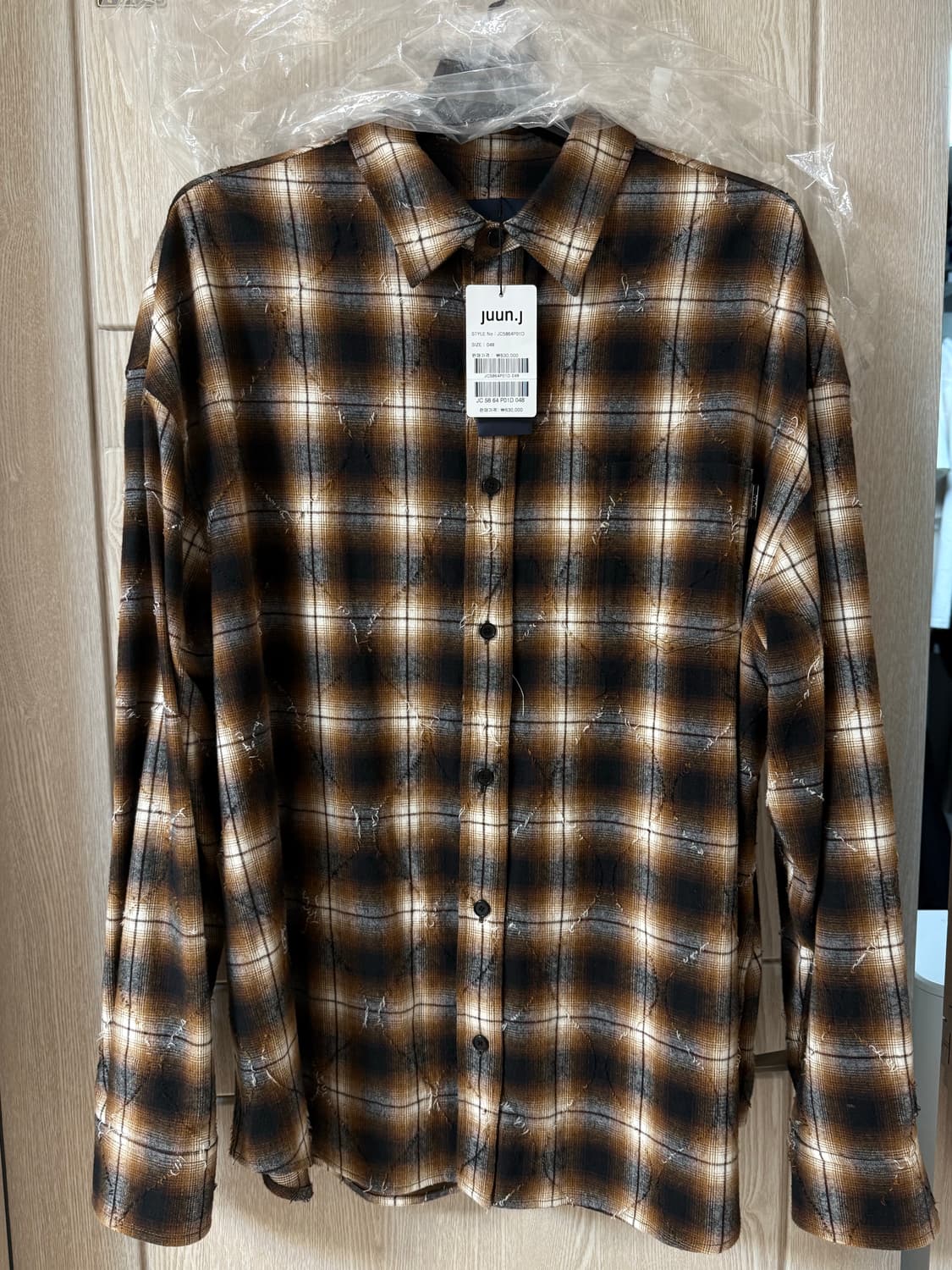 준지 아가일셔츠 브라운 (새상품) 상품이미지2