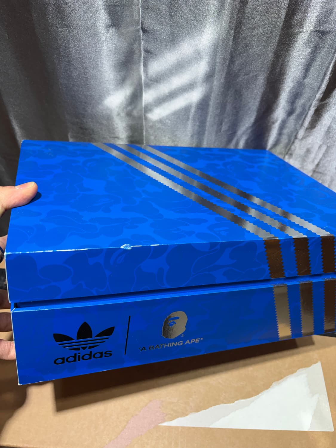 (새상품) 285, 255 아디다스 x 베이프 포럼 로우 블루 카모 상품이미지7