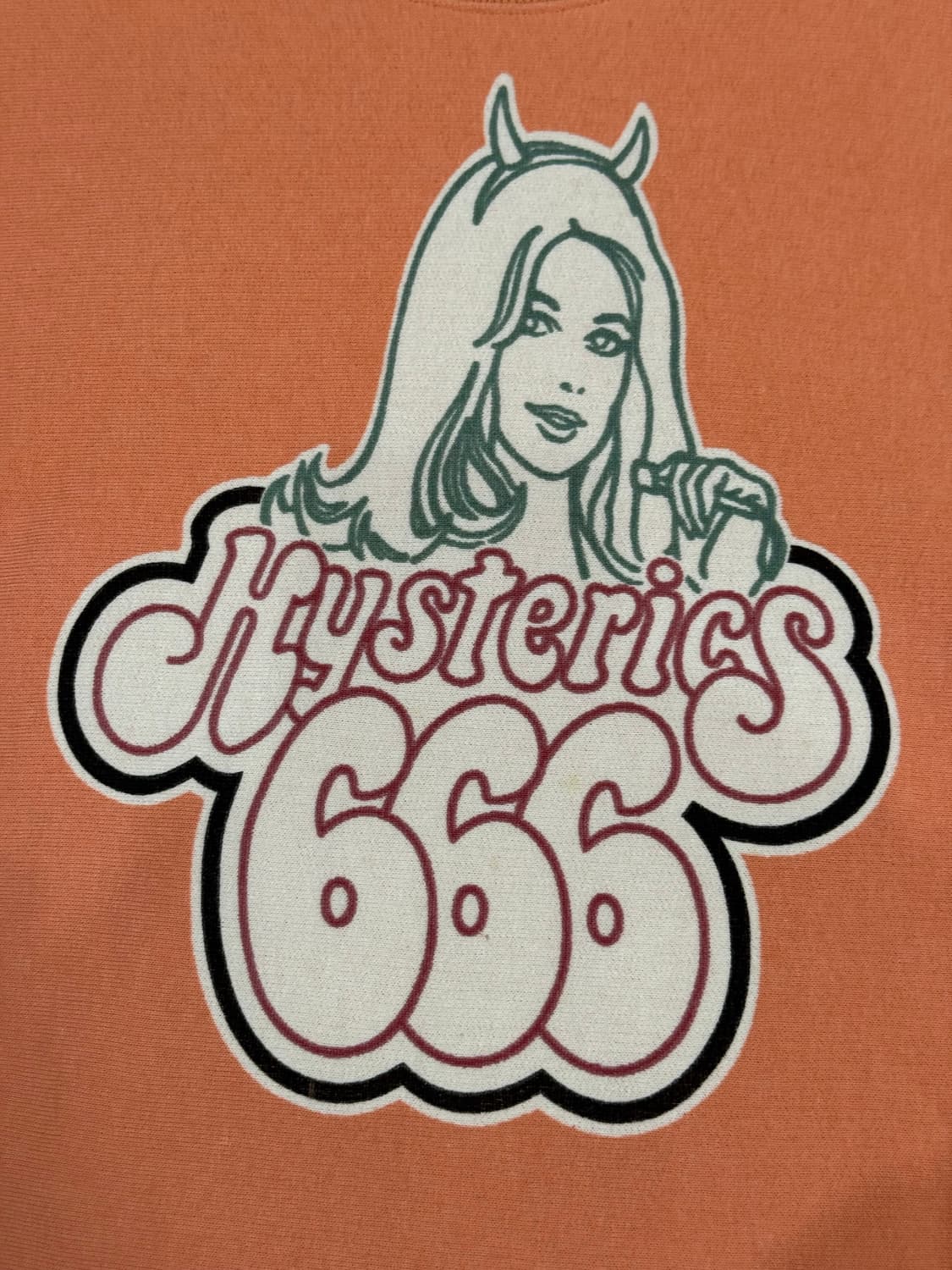 히스테릭 글래머 아카이브 악마 히스걸 666 맨투맨 크루넥 스웨터 상품이미지2