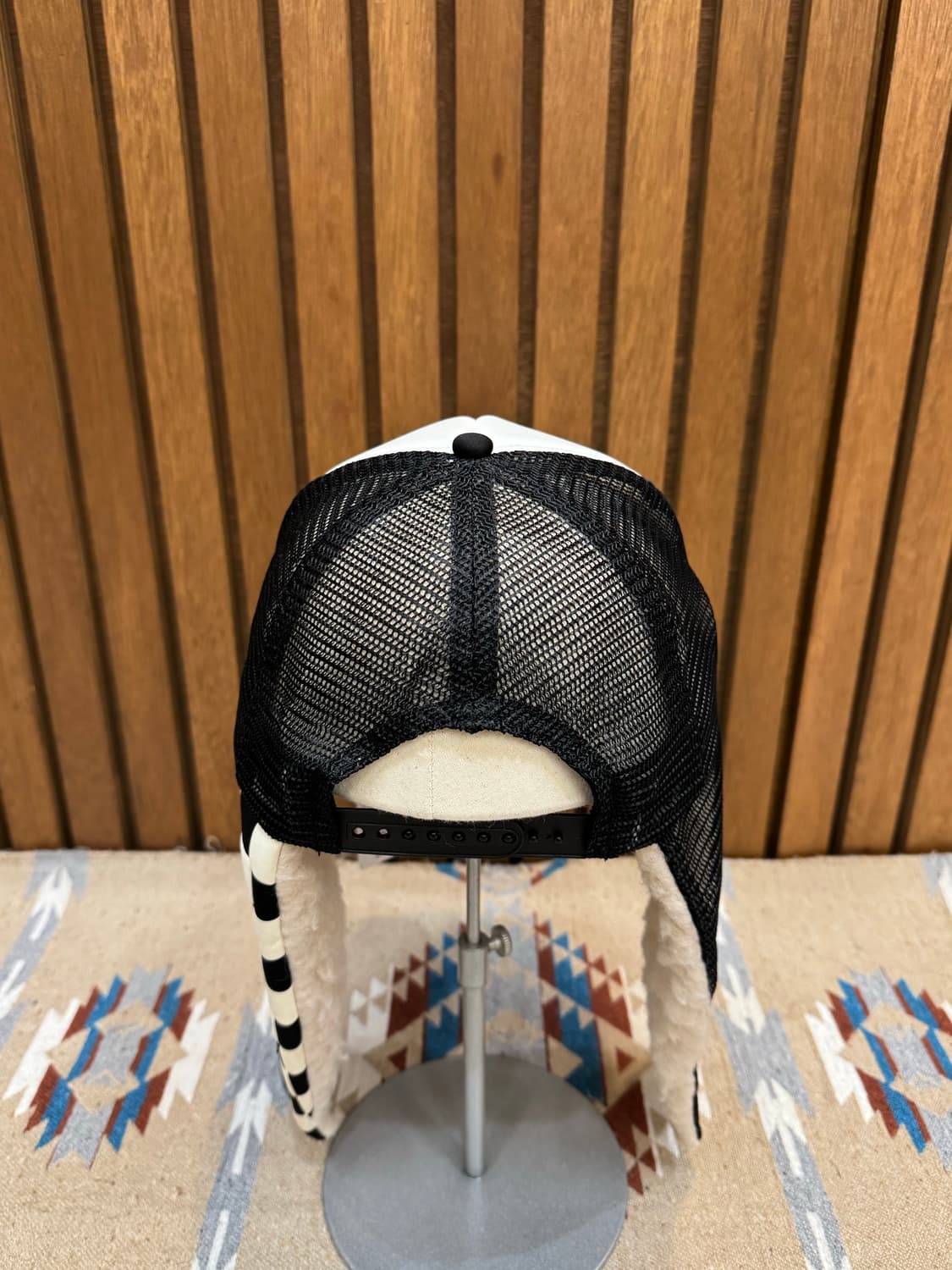 [OS] 캐피탈 컨트리 레이서 럼버 트럭 캡 체커드 블루 상품이미지2