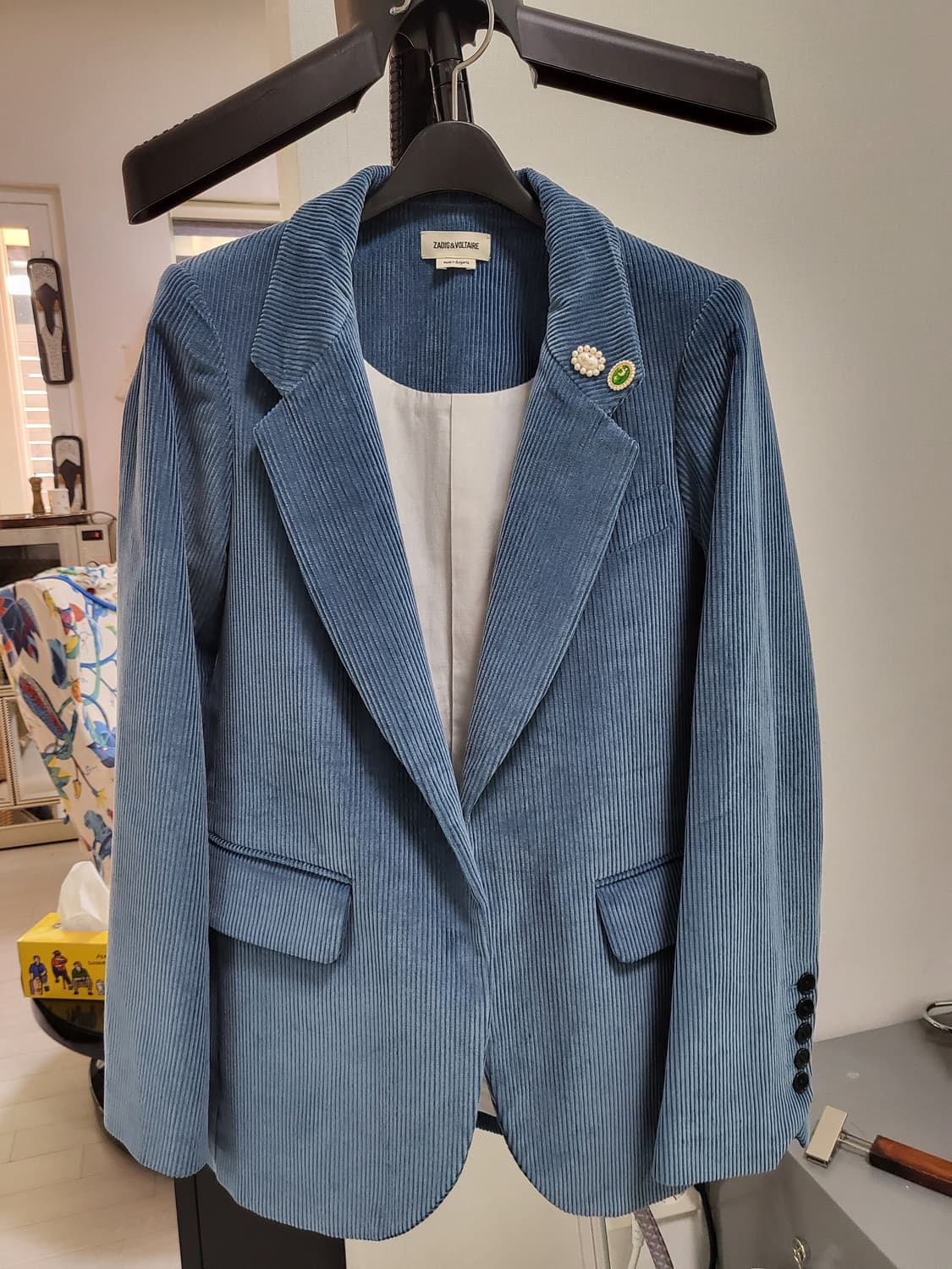 (정품상태굿!)자딕앤볼테르 블루 코듀로이 자켓 36 상품이미지1