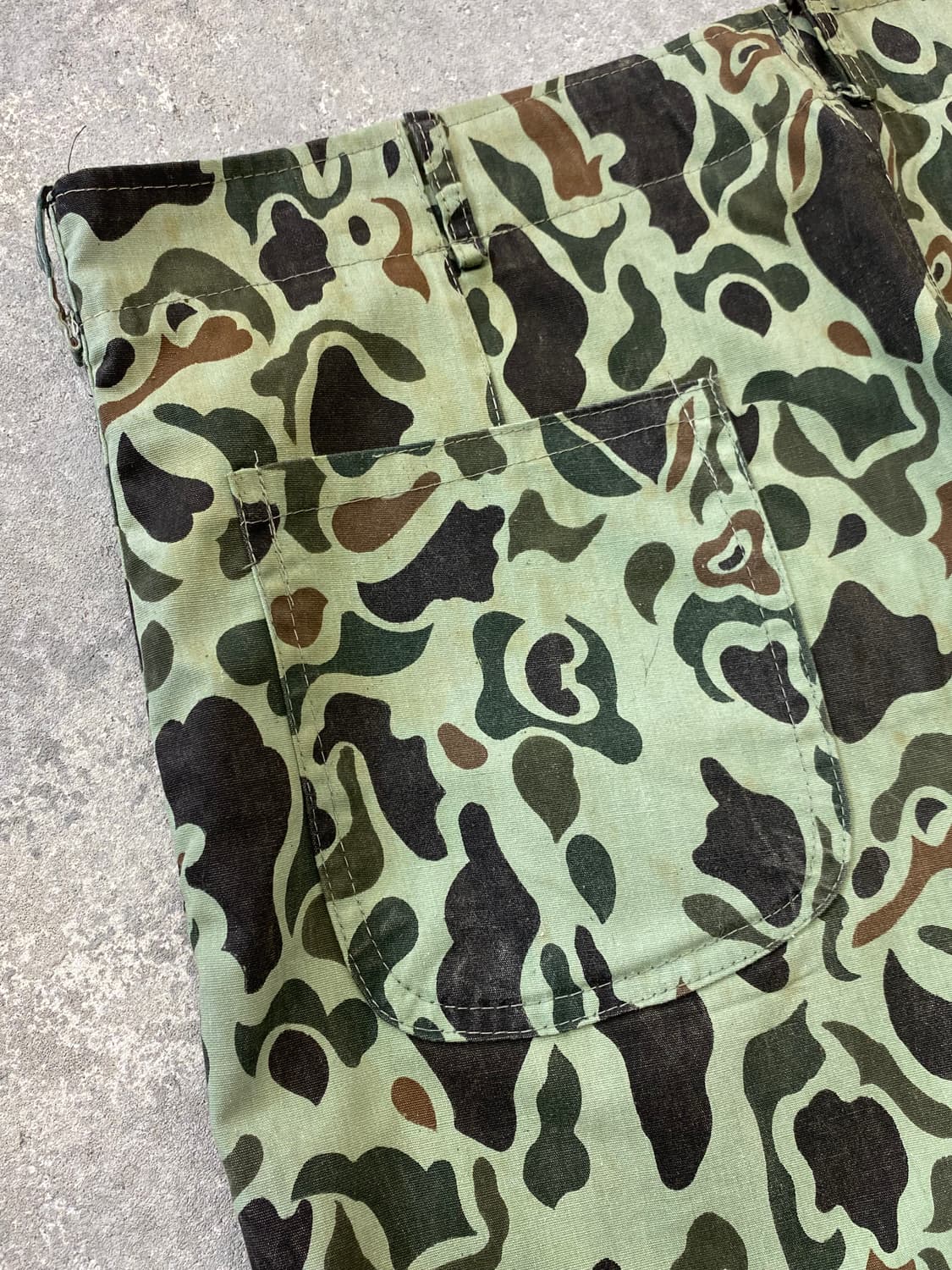 [32] 80s 한국군 밀리터리 덕헌터 카모플라쥬 팬츠 상품이미지6