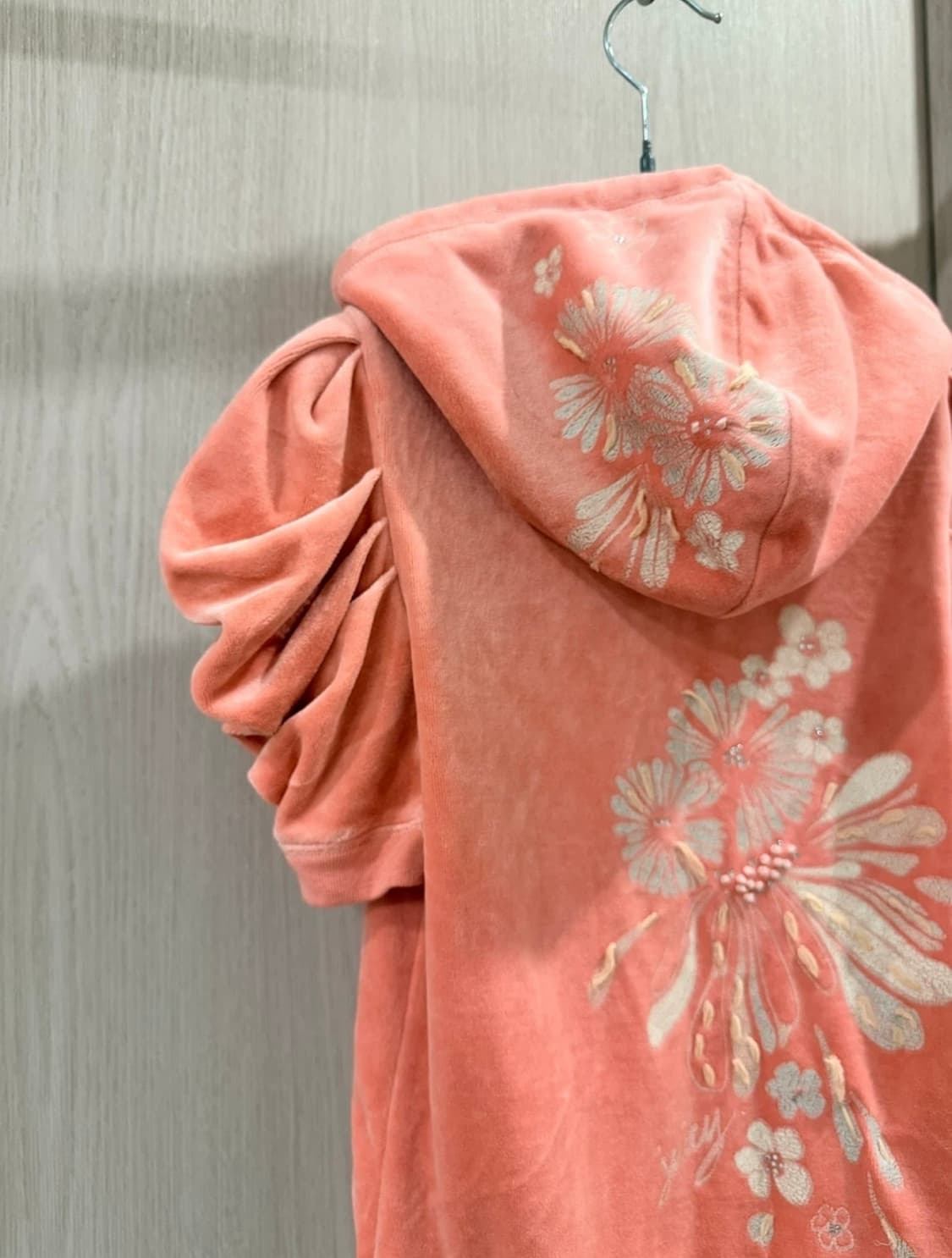 쥬시꾸뛰르 반팔 후드집업 (대장템❤️‍🔥) 유일매물 상품이미지3