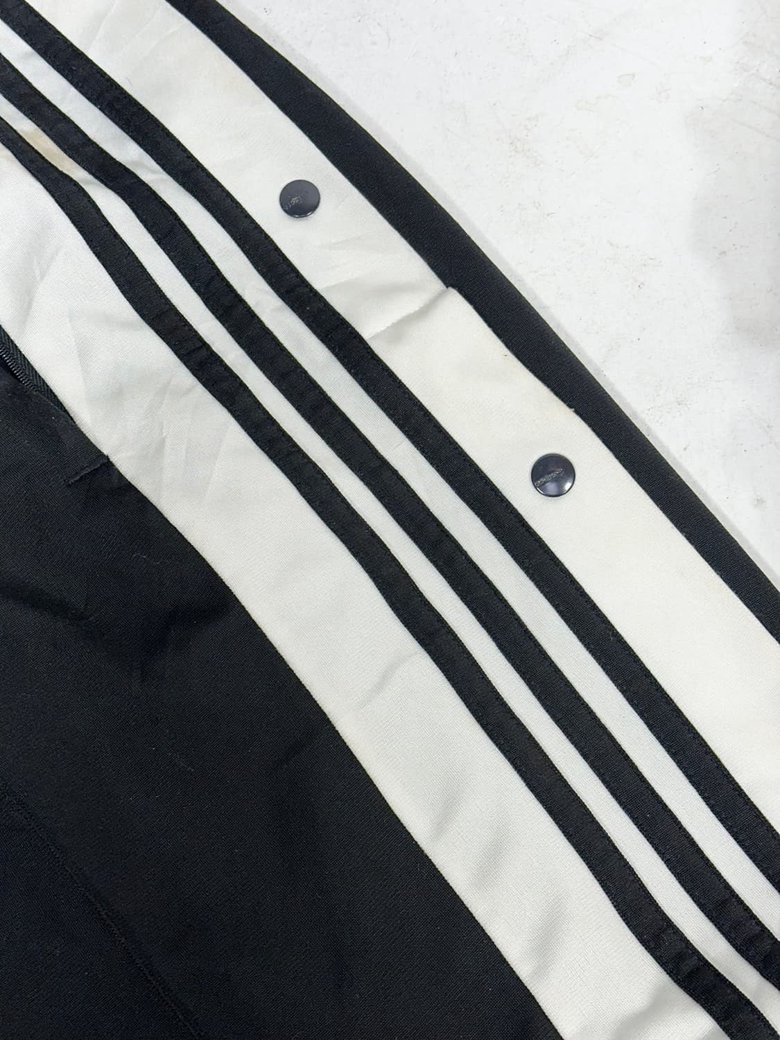 아디다스 블랙 사이드 버튼 스냅 단추 와이드 팬츠 추리닝 트레이닝 팬츠 상품이미지6