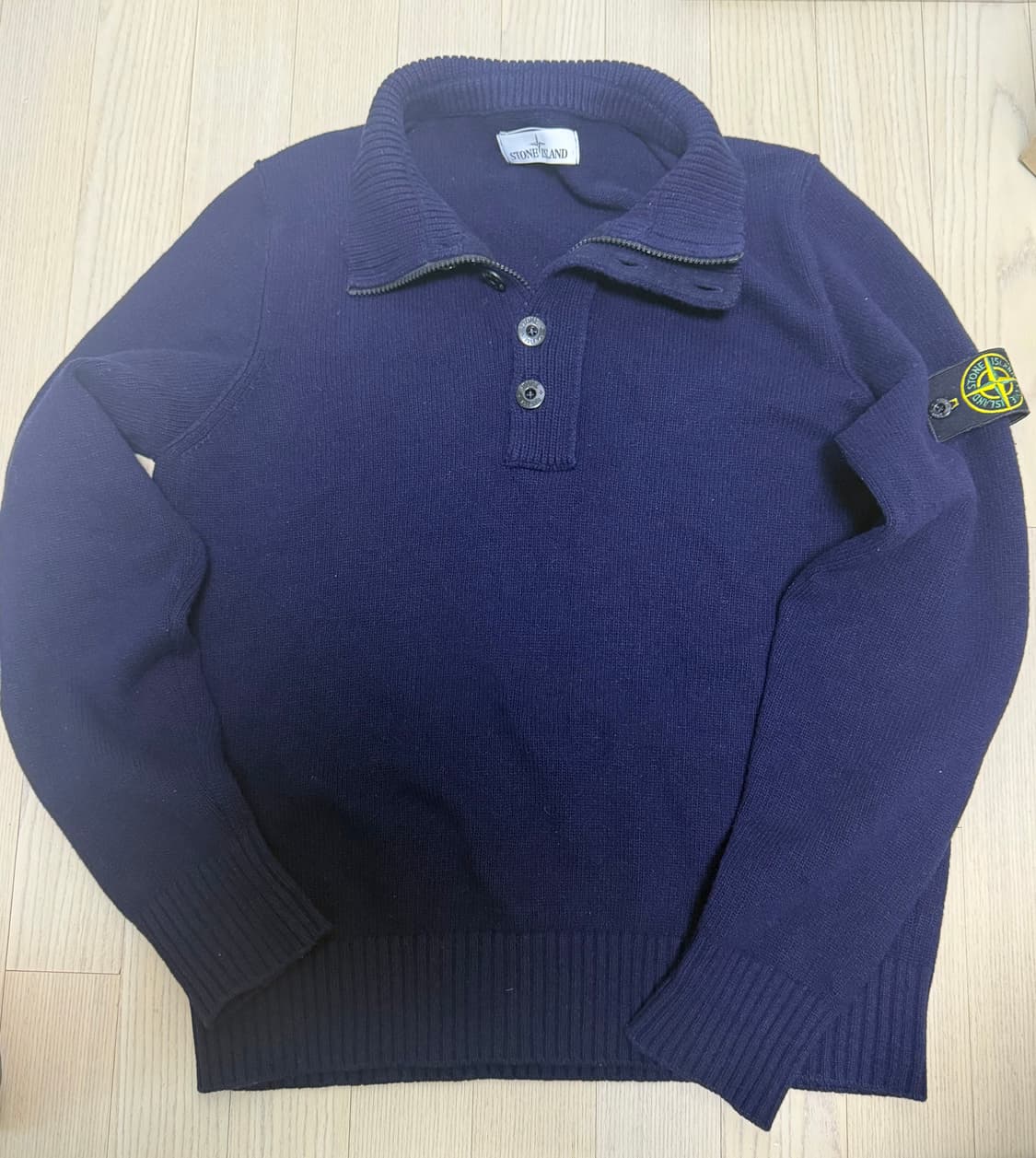 스톤아일랜드 반집업 니트 M 상품이미지1