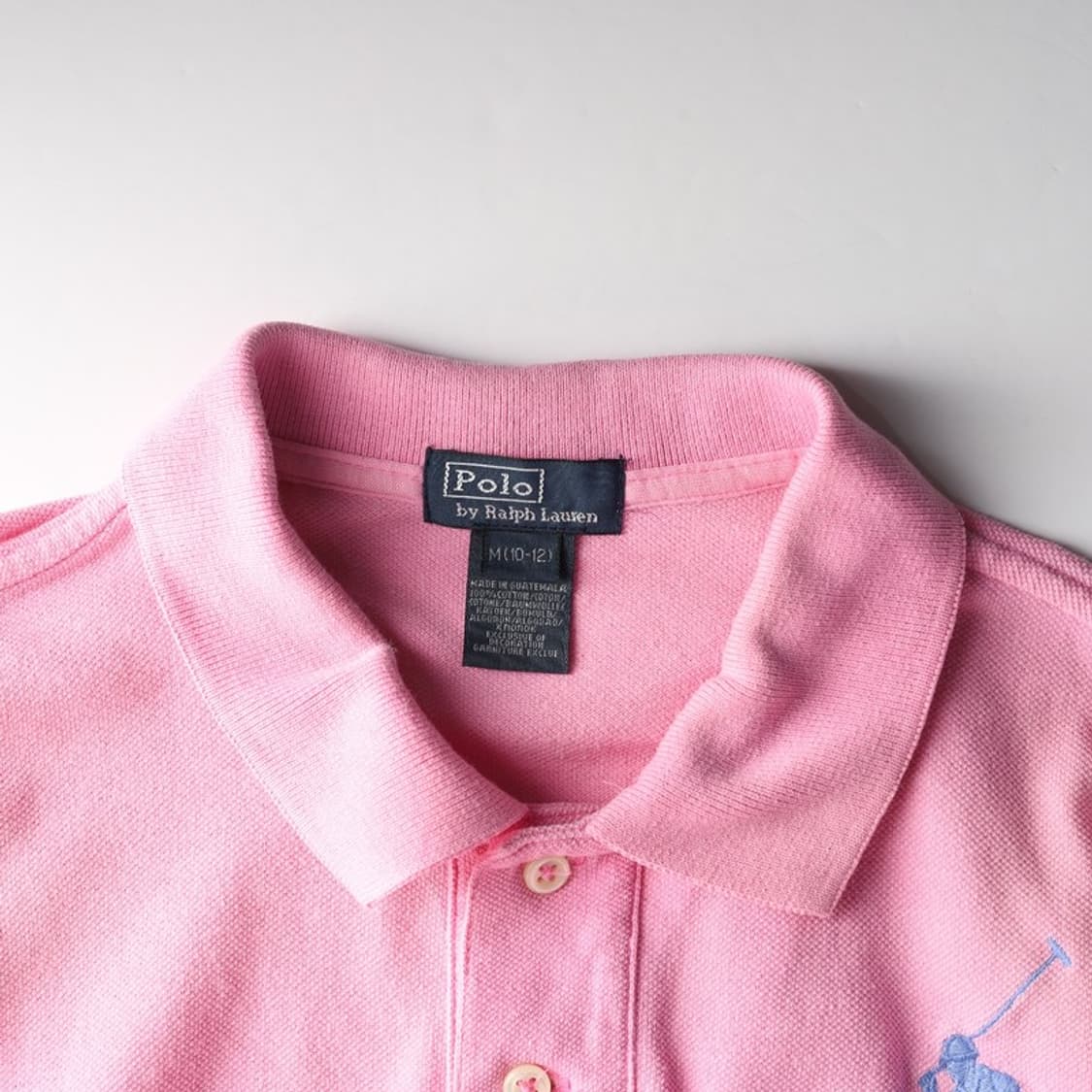 폴로 랄프로렌 핑크 빅포니 반팔티 M 10-12 상품이미지5