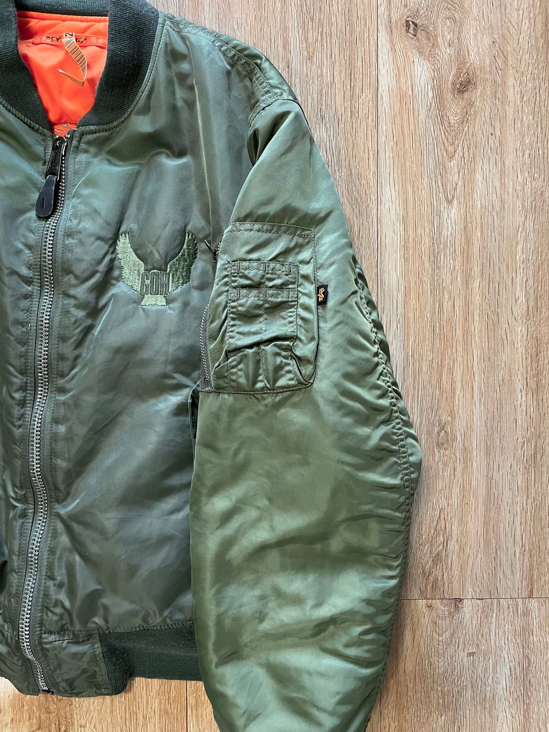 국내 유일 00s USA 알파인더스트리 빈티지 마원 ma1 봄버 자켓 상품이미지7