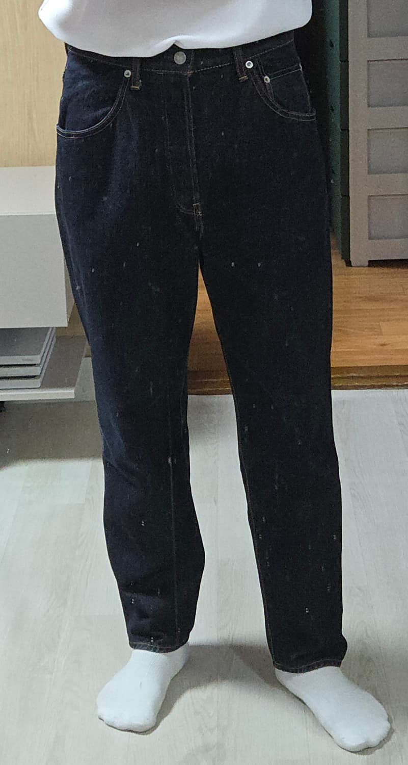 (착샷) 하츠키 HATSKI 루즈 테이퍼드 셀비지 데님 상품이미지9